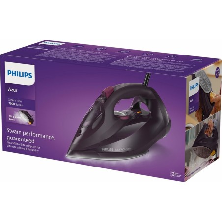 Philips 7000 series DST7061/30 strygejern Dampstrygejern SteamGlide Elite strygesål 3000 W Lilla